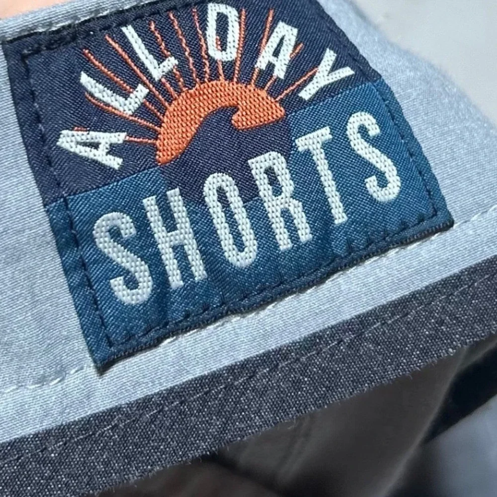Faherty All Day Shorts Mens 31 Grey Recycled Stretch Hybrid Performance Water